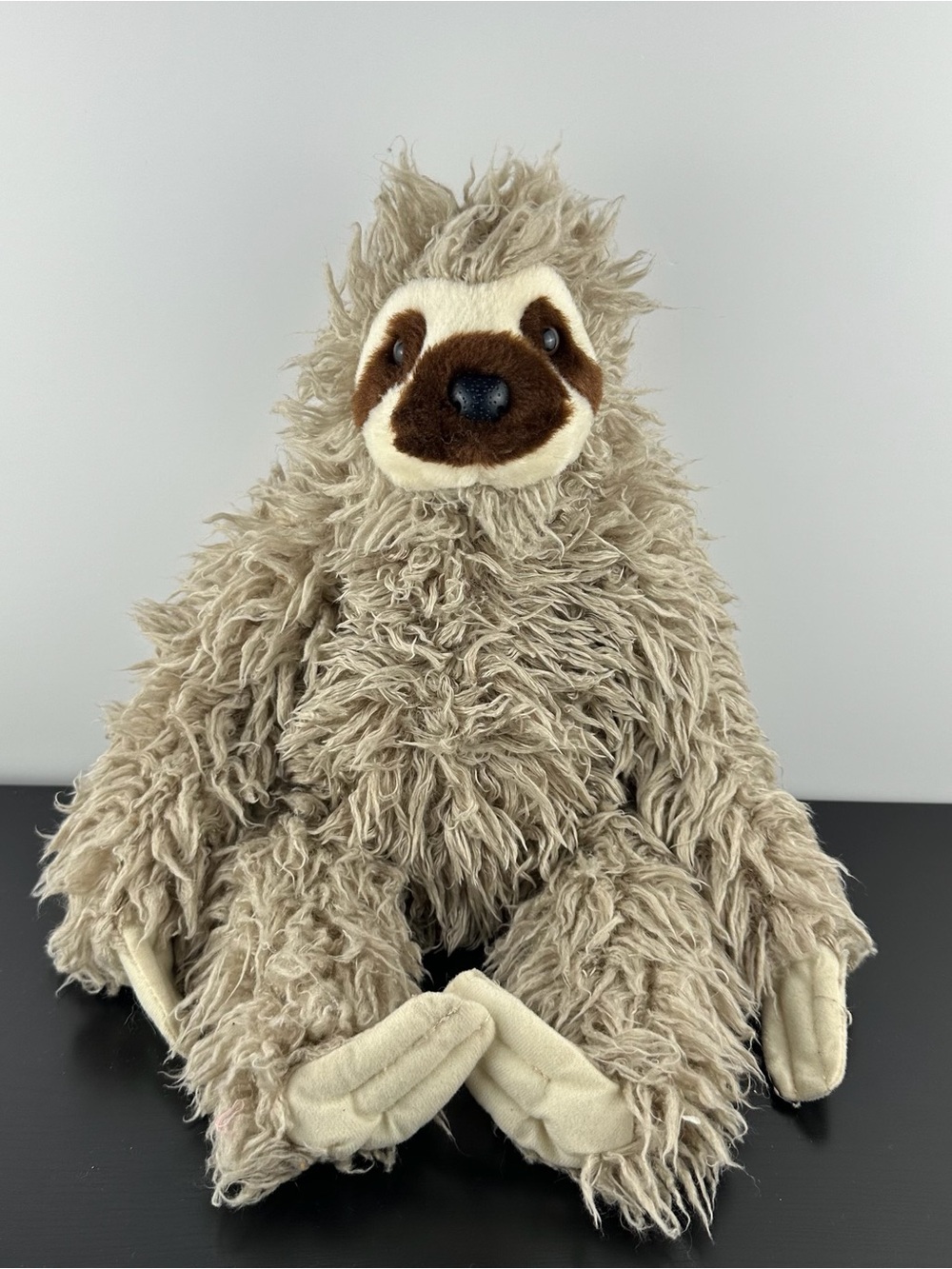 Wild Republic Cuddlekins 3 Toed Sloth 16" Large Gray Brown K&M Plush